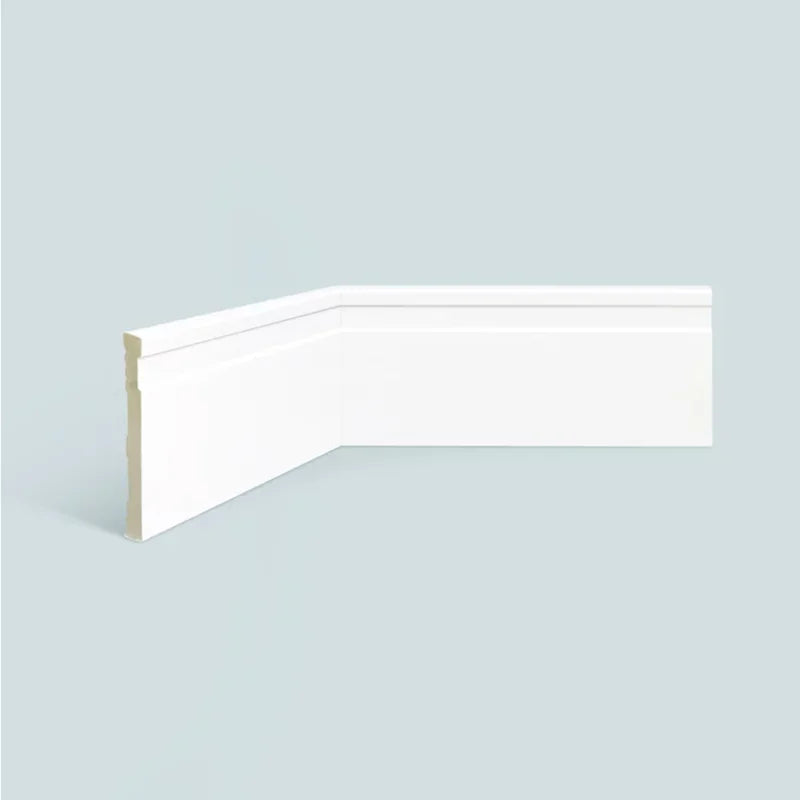 Rodapé Branco Poliestireno 10 cm