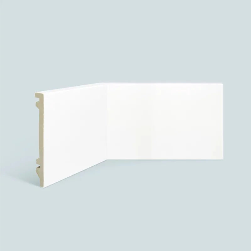 Rodapé Branco Poliestireno 10 cm