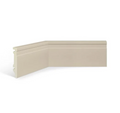 Rodapé Creme Poliestireno 10 cm