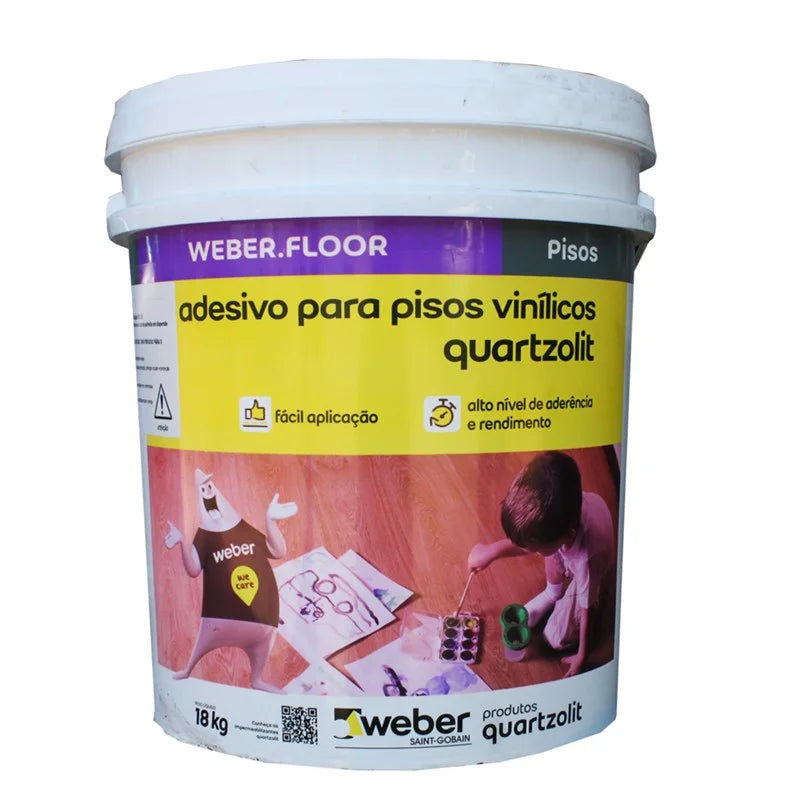 Cola para Piso Vinílico Quartzolit 18 Kg