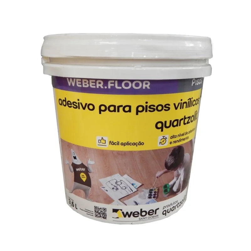 Cola para Piso Vinílico Quartzolit 4 Kg